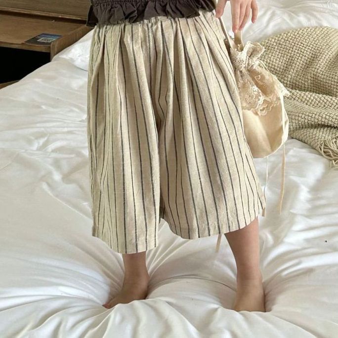 Quần Dài 9 Tấc Dáng Rộng Thời Trang Hàn Quốc 2023 Cho Bé Gái