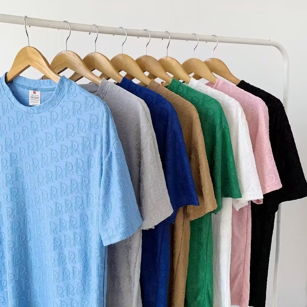 Áo Thun Tay Ngắn Dáng Rộng Bằng Lụa Lạnh Màu Sắc Trơn Thời Trang Mùa Hè Cho Nam Và Nữ