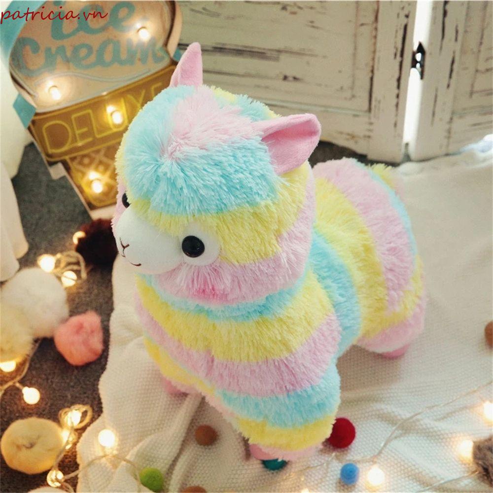 Thú Nhồi Bông Hình Lạc Đà Alpaca 25cm Mềm Mại Nhiều Màu Sắc Làm Quà Tặng Sinh Nhật Cho Bé