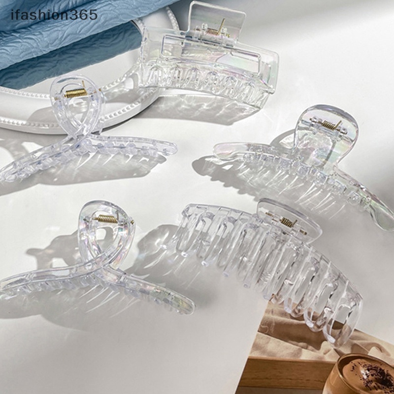 Kẹp Tóc Càng Cua Họa Tiết Hình Học Màu Gradient Thời Trang ifashion365