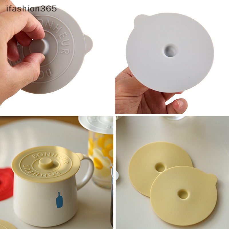 1 X Nắp Silicon Đậy Ly Chống Bụi Bẩn Thông Dụng ifashion365
