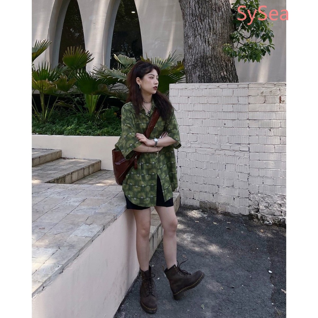 Áo Sơ Mi Dáng Rộng Phong Cách Retro Thời Trang Mùa Hè Dành Cho Nữ