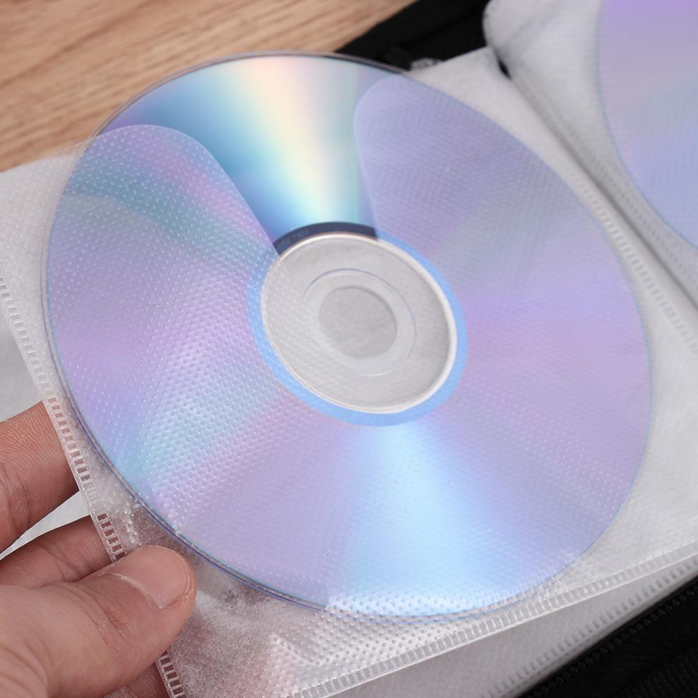 SHOUHOU Túi Đựng Đĩa CD DVD Giữ 40/80 đĩa Tiện Dụng Chống Tĩnh điện Bảo Vệ Khỏi Sự Tích Tụ Bụi Bẩn