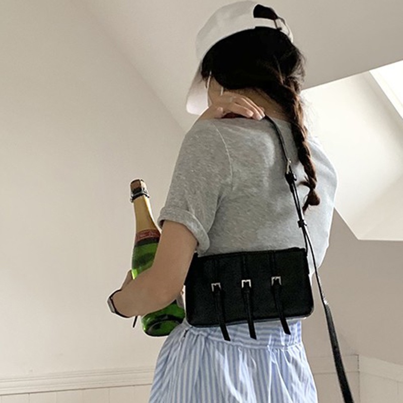 Ielgy Túi Đeo Chéo Vai Thời Trang Hàn Quốc niche Cá Tính Cho Nữ