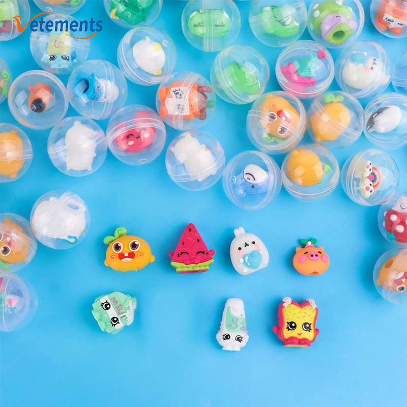 1 Đồ trang trí Búp Bê Hoạt Hình Mini Bằng Nhựa Trong Suốt Sáng Tạo