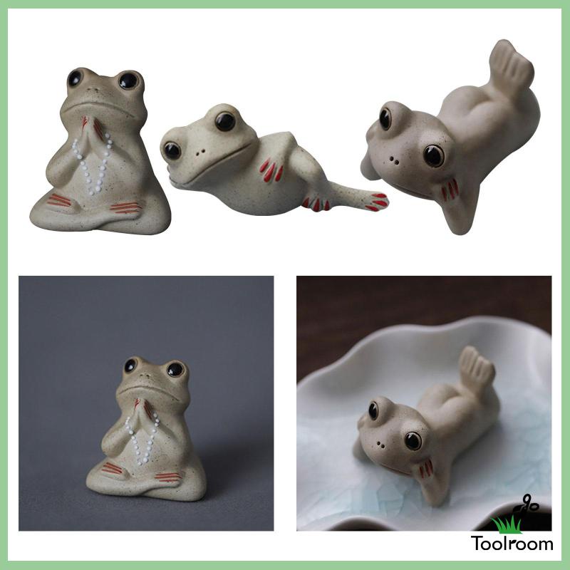 Mô Hình Tượng Ếch Thú Cưng Cỡ Nhỏ Bằng Gốm Thanh Lịch