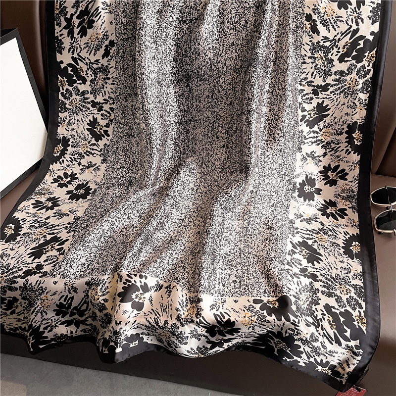 Khăn Quàng Cổ Hình Vuông Cỡ Lớn 180 * 90CM Chống Nắng Bằng Lụa Sang Trọng