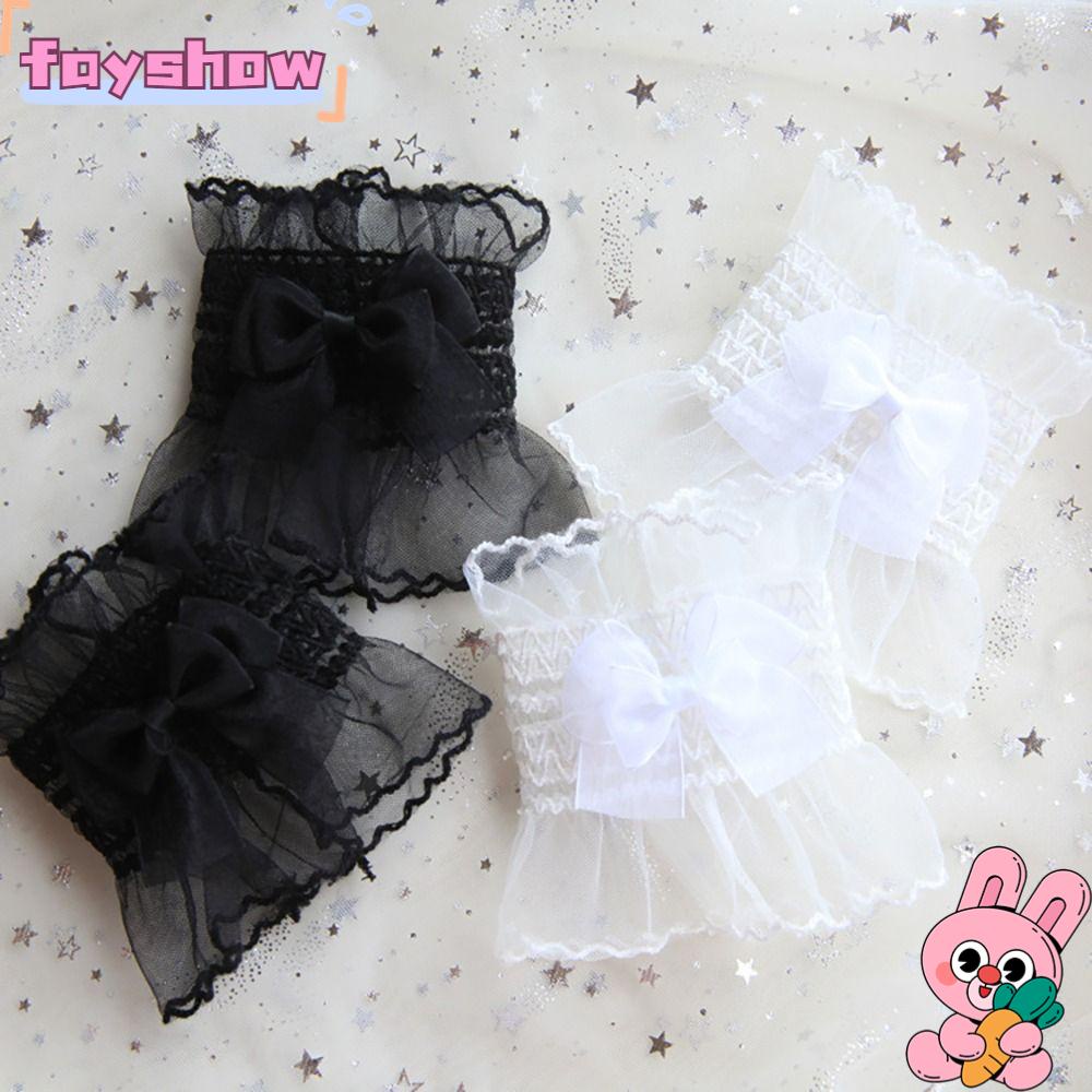 1 Cặp Vỏ Bọc Tay Áo Len Trang Trí Ren Thời Trang Xuân Thu