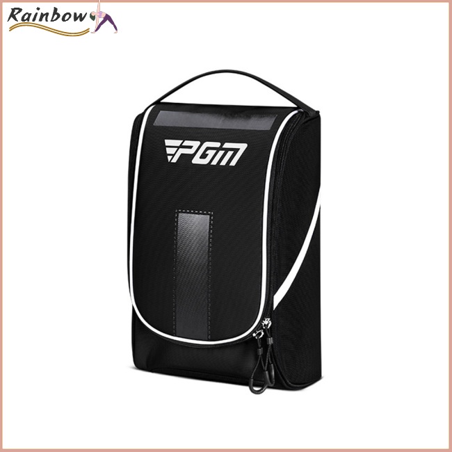 Túi Đựng Giày Đánh Golf Mini Hai Chiều Có Khóa Kéo Chống Bụi Chống Thấm Nước Đa Năng