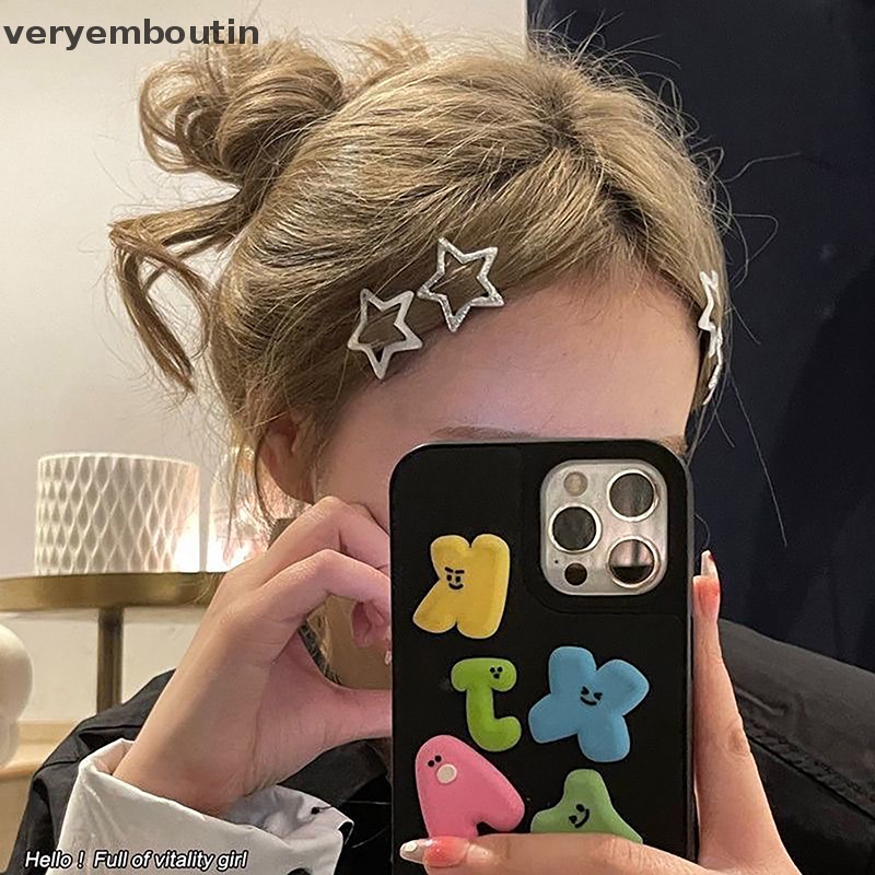 Kẹp Tóc Hình Ngôi Sao Năm Cánh Lấp Lánh Dễ Thương Phong Cách Hàn Quốc Cho Nữ