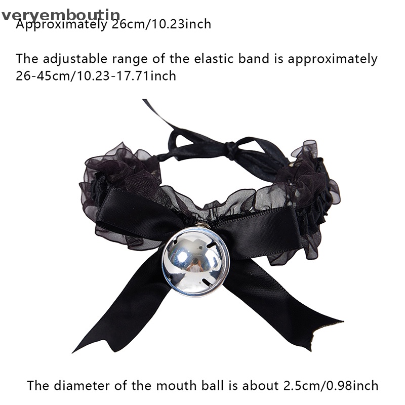 Vòng Cổ Choker Ren Phối Nơ Phong Cách Gothic Punk Lolita Đáng Yêu