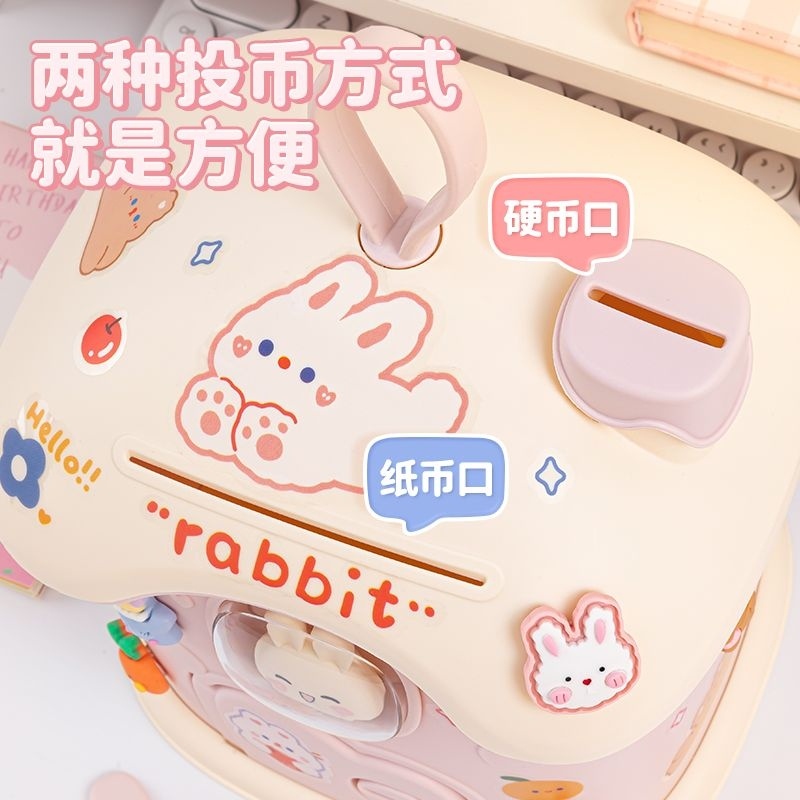 ỐNG TIẾT KIỆM HÌNH NGÔI NHÀ PHONG CÁCH HÀN QUỐC KÈM STICKER SIÊU CUTE