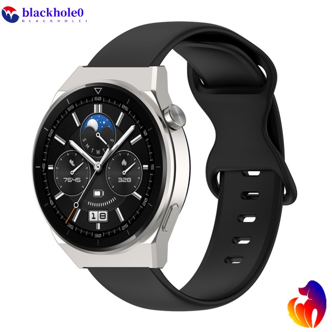 Dây Đeo Silicon 22mm Khóa Bướm Tương Thích Với Đồng Hồ Thông Minh Huawei Watch Gt3 Pro 46mm