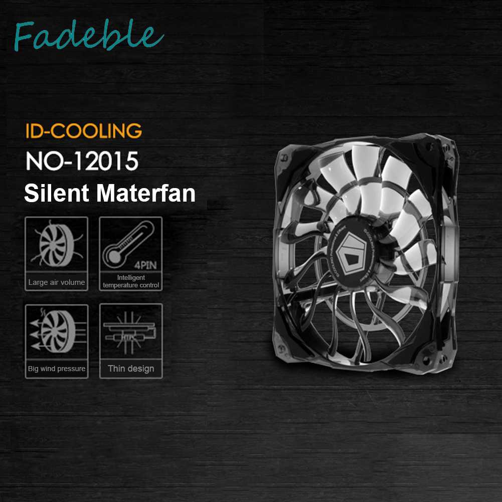 Quạt Tản Nhiệt Làm Mát 12cm Cho PC Case Chassis CPU 4 Pin Yên Tĩnh