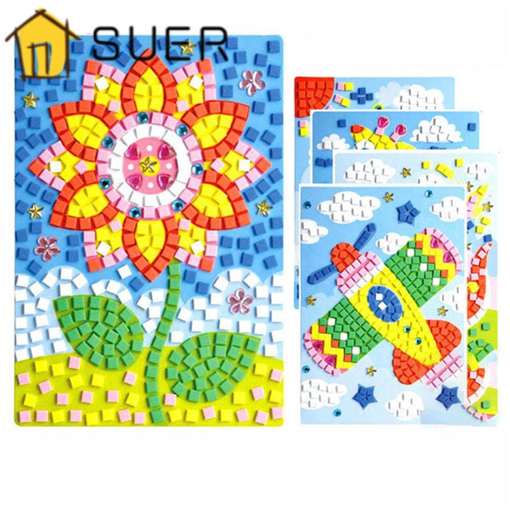 Bộ Sticker Dán Trang Trí Thủ Công Họa Tiết Hoạt Hình 3D DIY