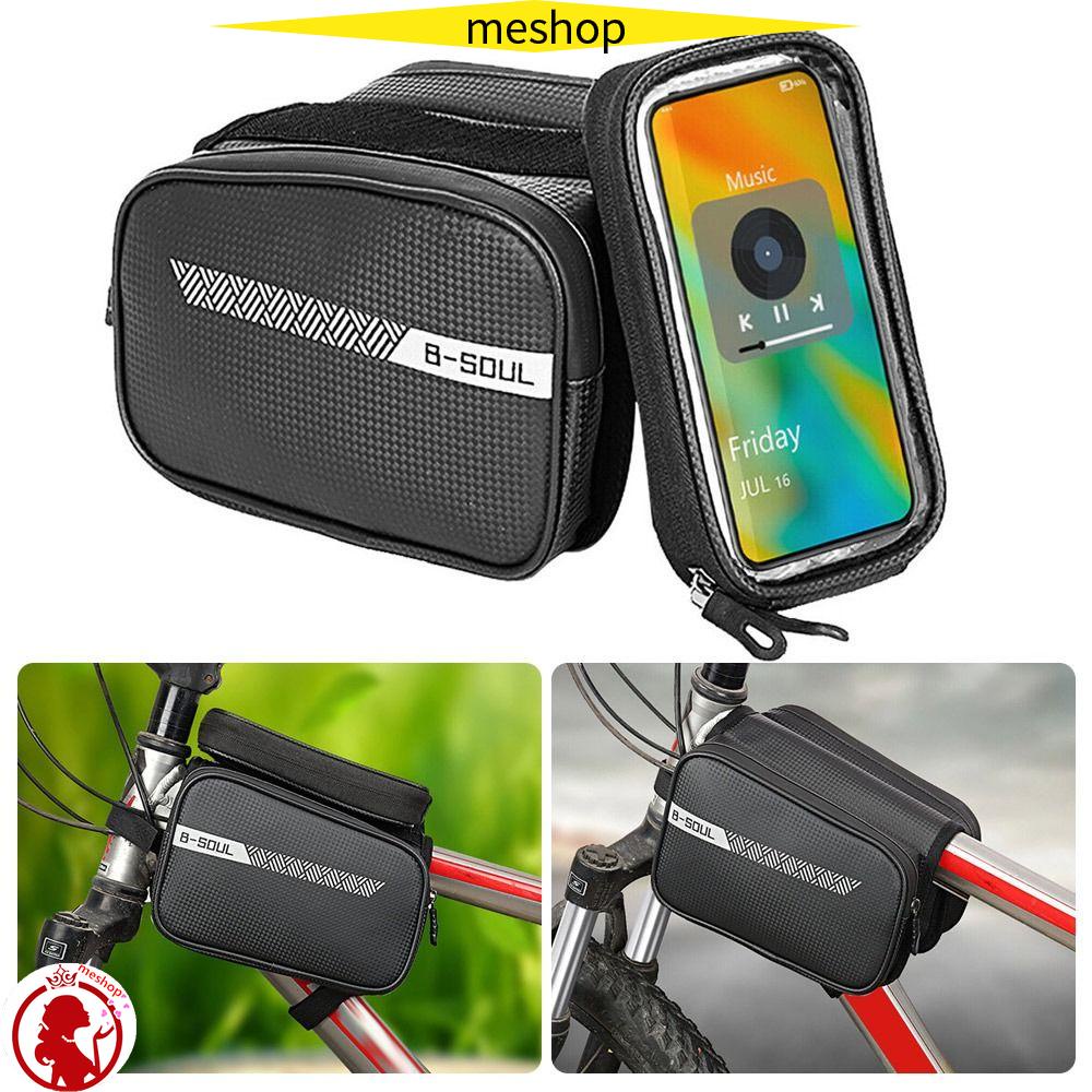 Túi Đựng Điện Thoại Họa Tiết Phản Quang Chống Mài Mòn Gắn Khung Trước Xe Đạp