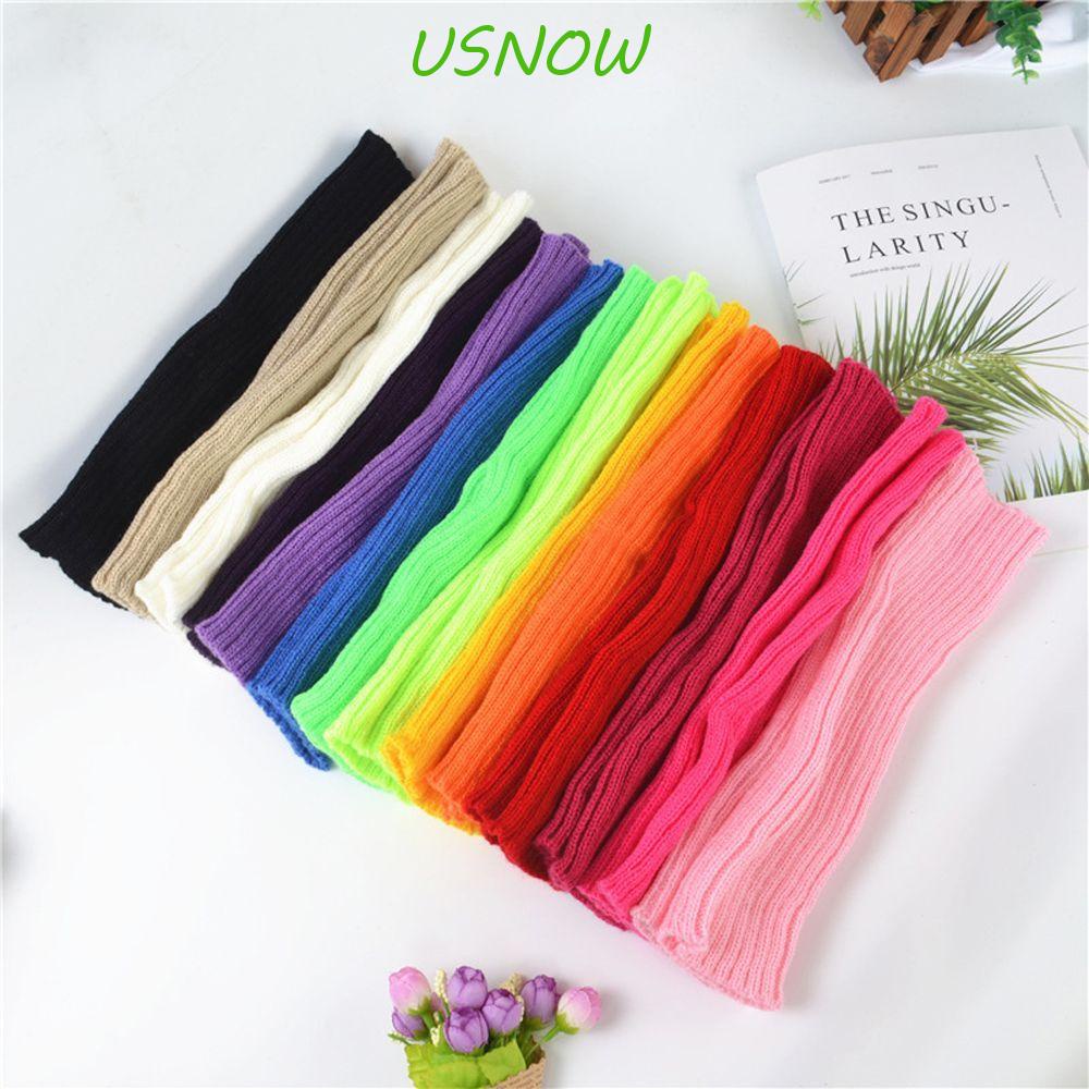 Găng Tay Hở Ngón Màu Sắc Trơn Giữ Ấm Mùa Đông Phong Cách Đường Phố Thanh Lịch