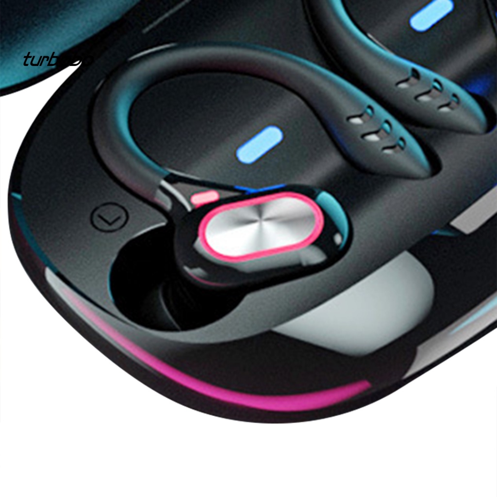 Tai nghe không dây turbobo Móc Vành Tai Hiển Thị LED Chống Thấm Nước Mới Lạ