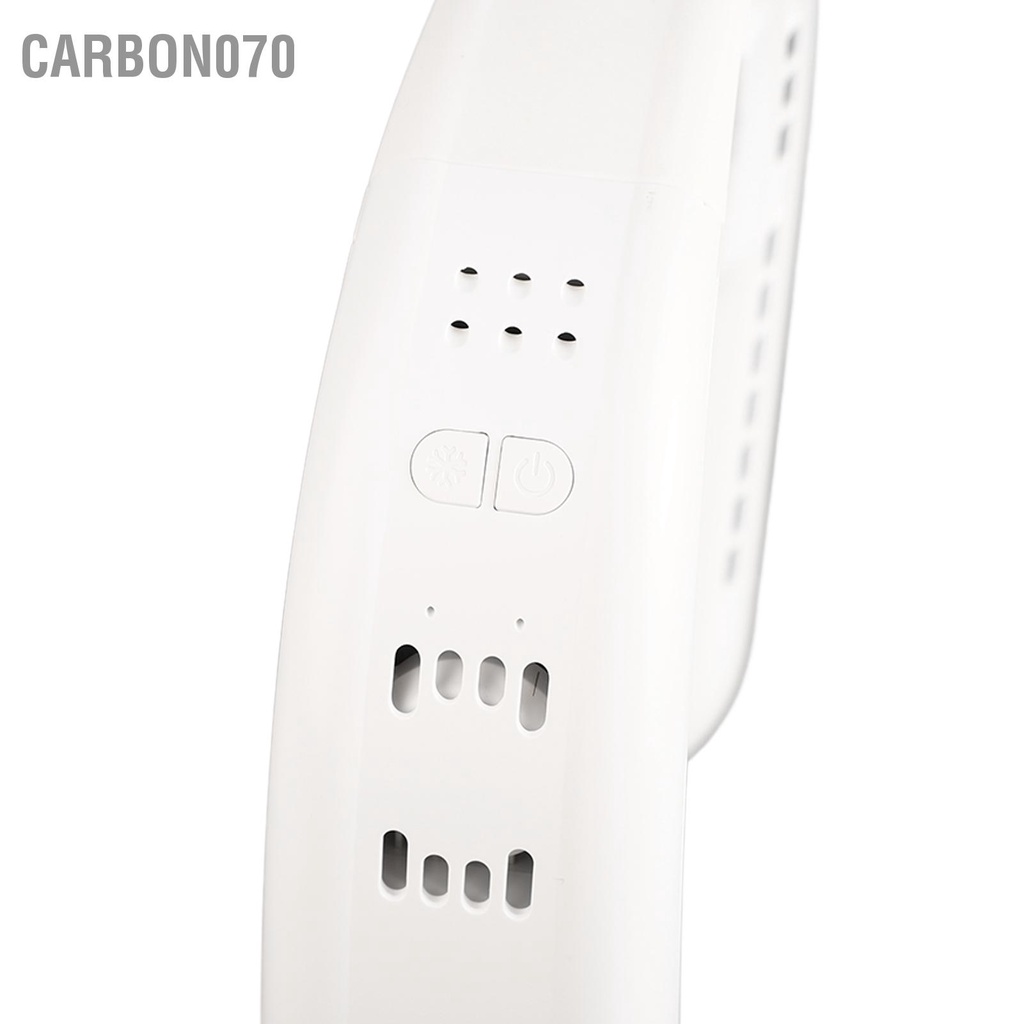 Carbon070 Quạt Treo Cổ Di Động Bán Dẫn Làm Mát Kép 3 Tốc Độ Gió Có Thể Điều Chỉnh Mini Sạc USB