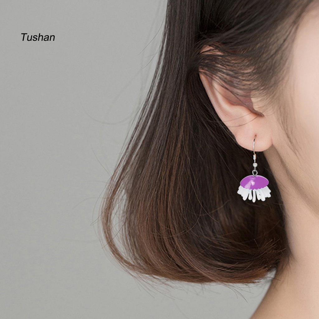 1 Đôi Bông Tai Hình Bạch Tuộc Nhiều Màu Thời Trang Dành Cho Nữ