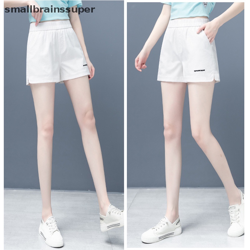 Quần ngắn đi xe đạp Lưng Cao Dáng Rộng In Chữ Thời Trang Mùa Hè Phong Cách Harajuku Cho Nữ Y2k SBS