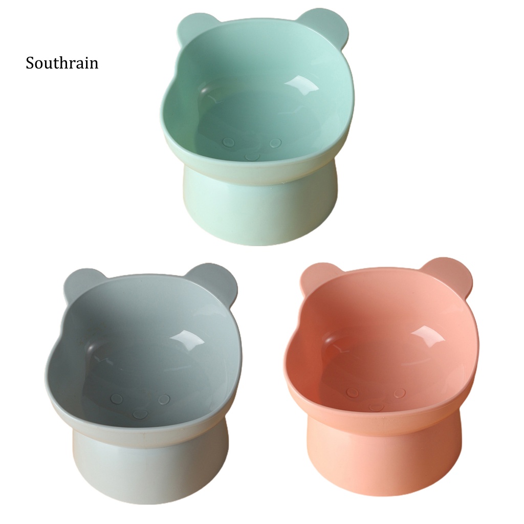 Tô Đựng Thức Ăn Cho Thú Cưng Chống Rơi Vỡ Chống Thấm Nước Hình Gấu Nghiêng