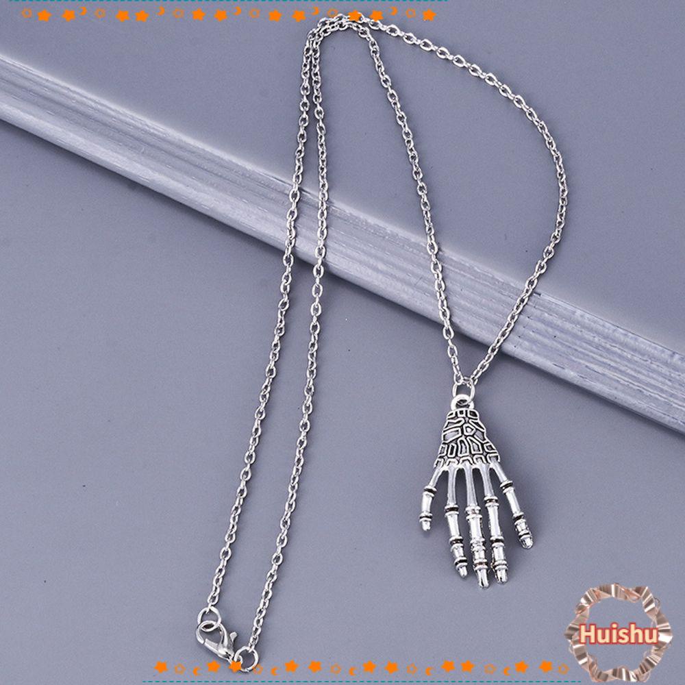 Vòng cổ Dài Mặt Hình Bàn Tay Đầu Lâu Cá Tính Cho Nam Nữ