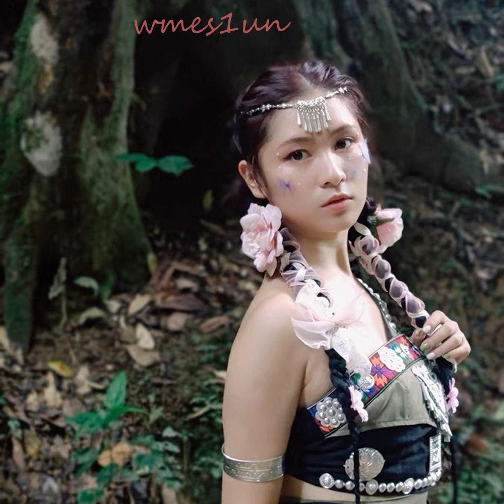 Băng Đô Chuỗi Hạt 15H Họa Tiết Bướm / Lá Cây Phong Cách Boho Thời Trang Cho Cô Dâu / Múa Bụng