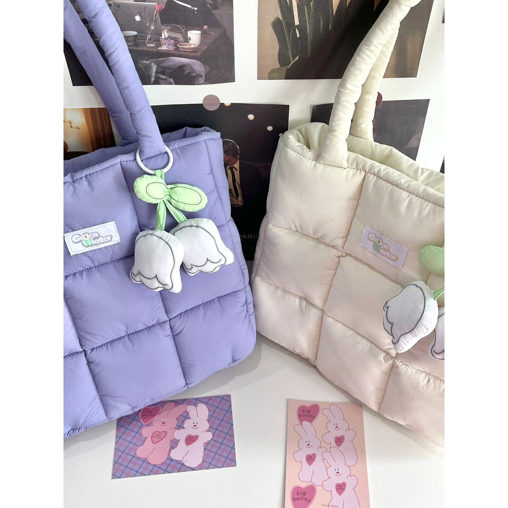 Túi Tote Đeo Vai Sức Chứa Lớn Dễ Thương Cho Nữ