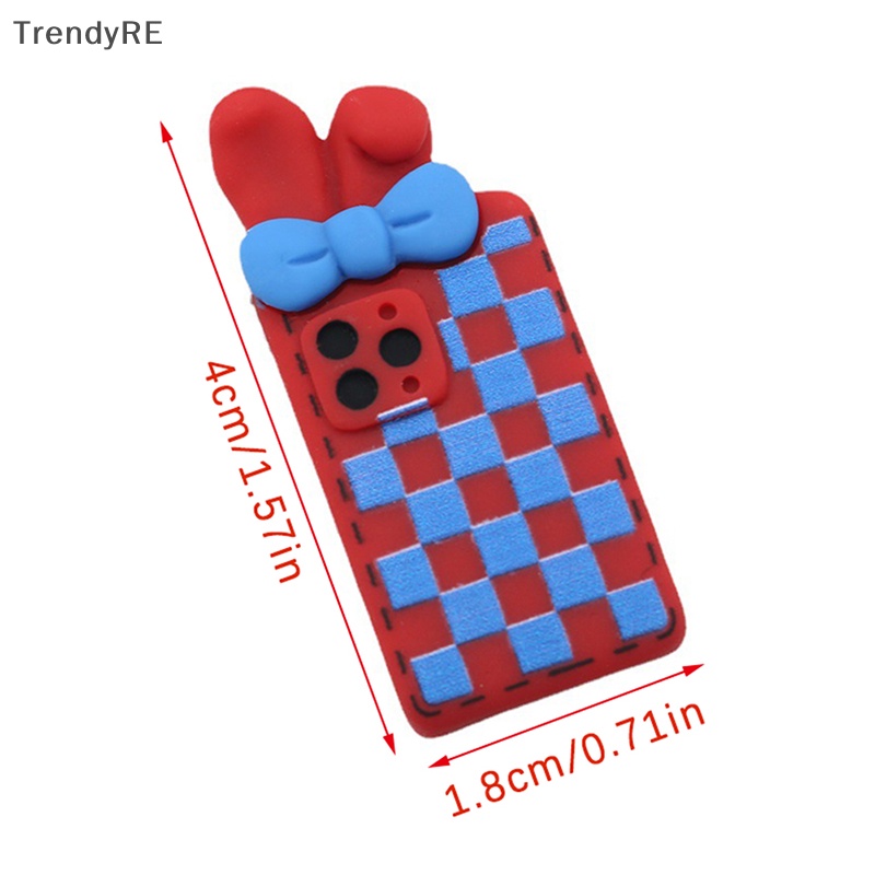 1 Búp Bê Trang Trí Điện Thoại Hình Tai Thỏ Đáng Yêu