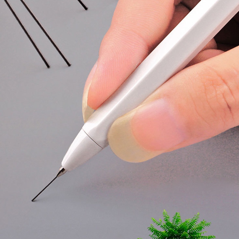 Bút Chì Bấm Bằng Nhựa Kèm Lõi Thay Thế 0.5 / 0.7mm 2B