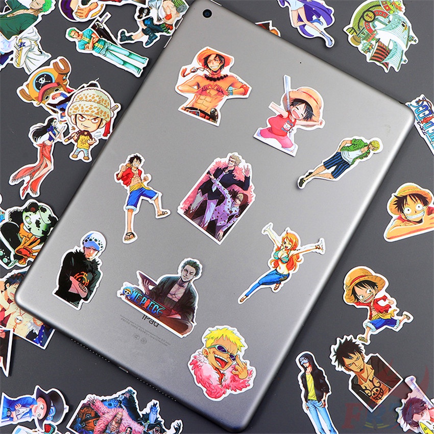Set 110 Món Đồ Chơi Chất Lượng Cao ☆ Miếng Dán Trang Trí Mini Hình ONE PIECE Dễ Thương ☆ Sticker Dán Tường Chống Thấm Nước Họa Tiết Graffiti Hợp Thời Trang DIY