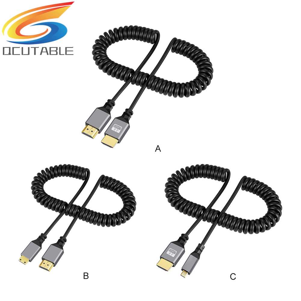 Dây Cáp Lò Xo Nối Dài Đầu Đực Sang Đầu Đực Cho Máy Ảnh