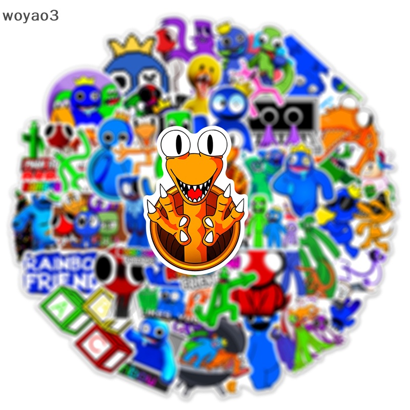 Set 50 Miếng Dán Trang Trí Điện Thoại / Laptop In Hình Trò Chơi Roblox