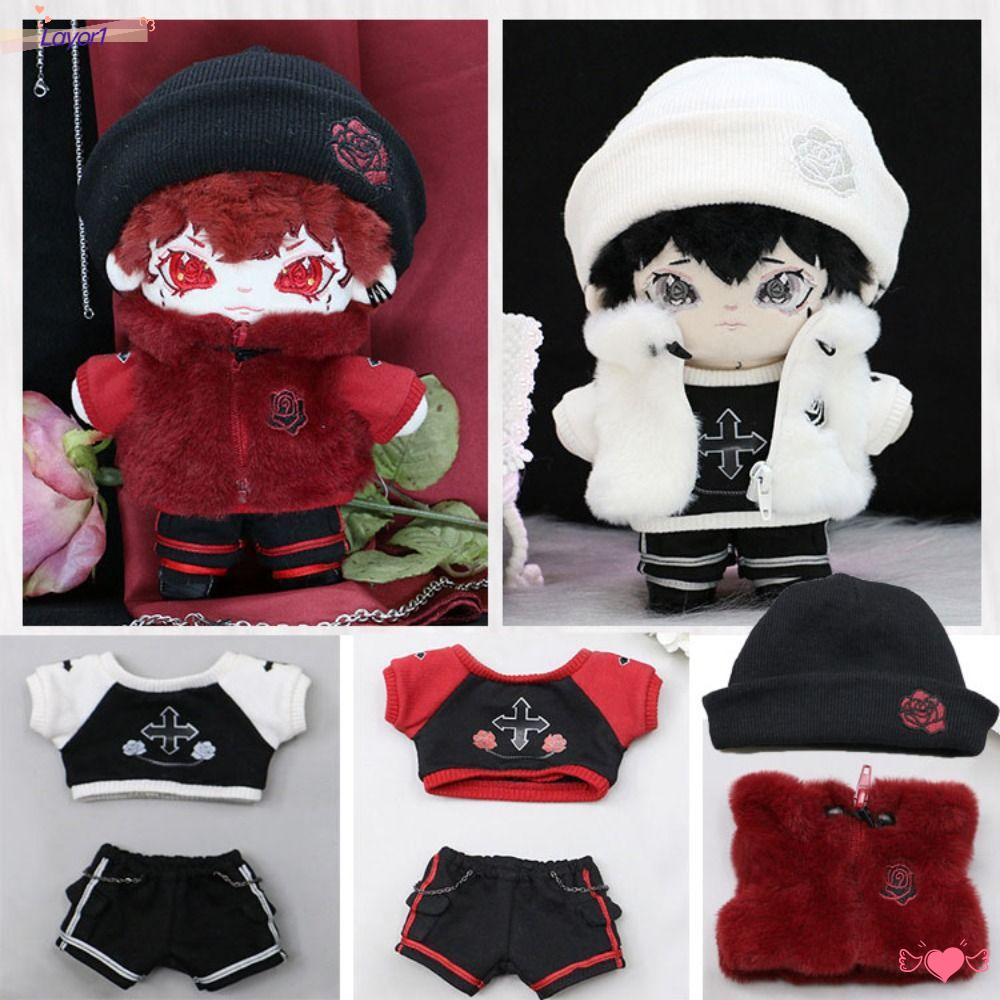 LAYOR1 Bộ Quần Áo Nón Thời Trang Cho Búp Bê Tỉ Lệ 1 / 12