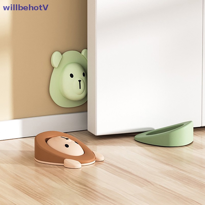 Sticker Silicon Dán Tường Chống Va Chạm Hình Hoạt Hình Dễ Thương