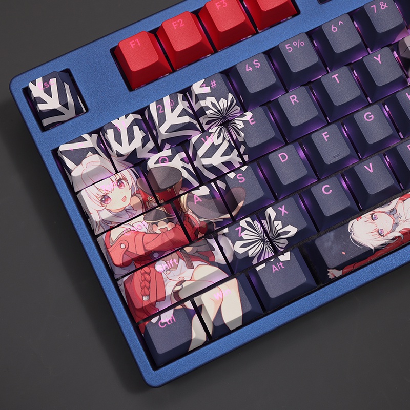 Clara Keycaps Cherry Profile Anime Honkai Star Rail PBT Dye Sub Bàn Phím Cơ Keycap