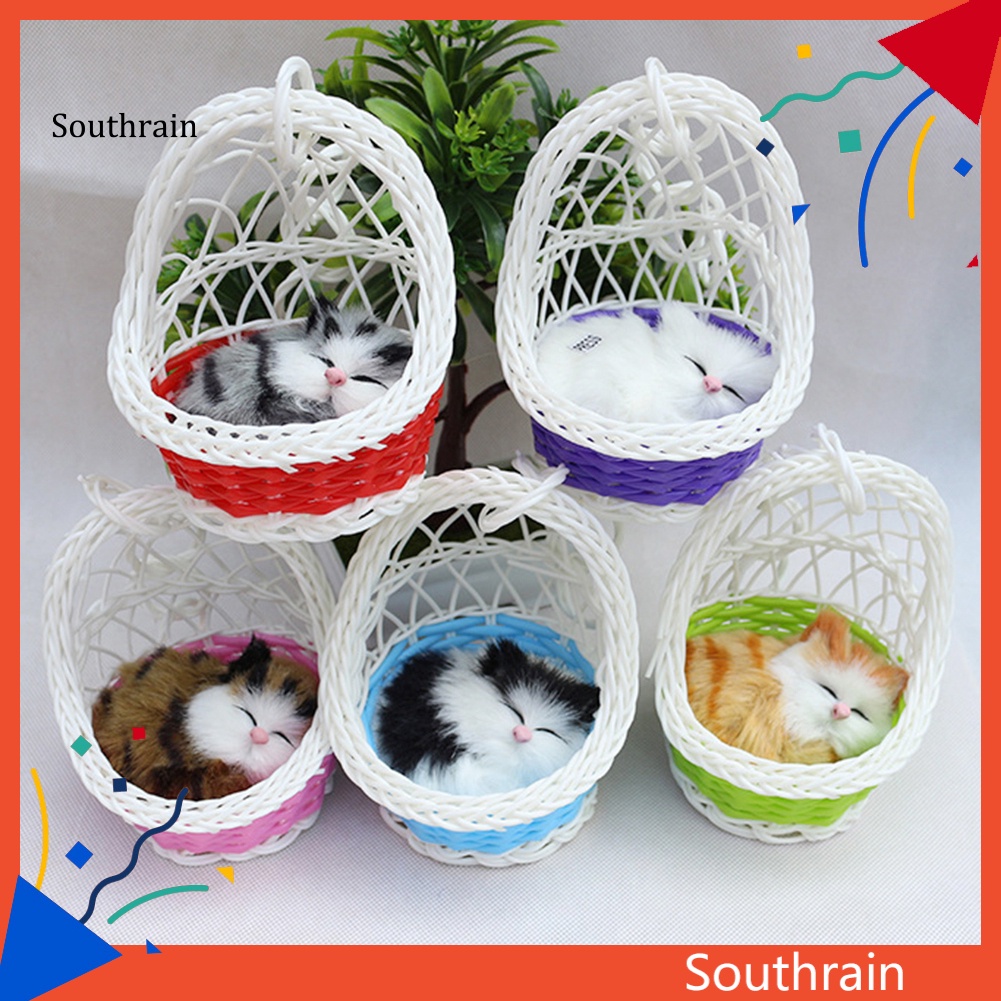 Mèo Nhồi Bông Có Âm Thanh Dễ Thương Trang Trí Nhà Cửa