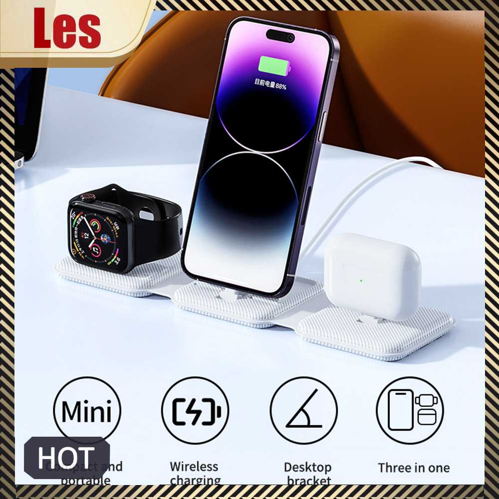 Giá Đỡ SạC Từ TíNh 3 Trong 1 Cho Tai Nghe / ĐồNg Hồ Appie / lphone