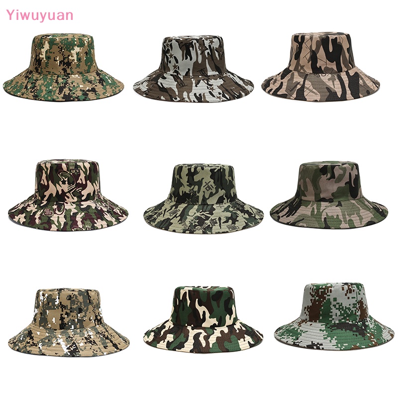 < Yiwuyuan > Mũ Chống Nắng Vành Rộng Thoáng Khí Họa Tiết Rằn Ri Đi Biển Câu Cá Ngoài Trời Mùa Hè Mới