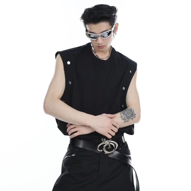 Áo Thun Sát Nách Dáng Rộng Màu Trơn Phong Cách Hàn Quốc Thời Trang Mùa Hè Cho Nam ÁO PhôNg ĐẹP Thun Cotton Nam Thun Unisex Nam