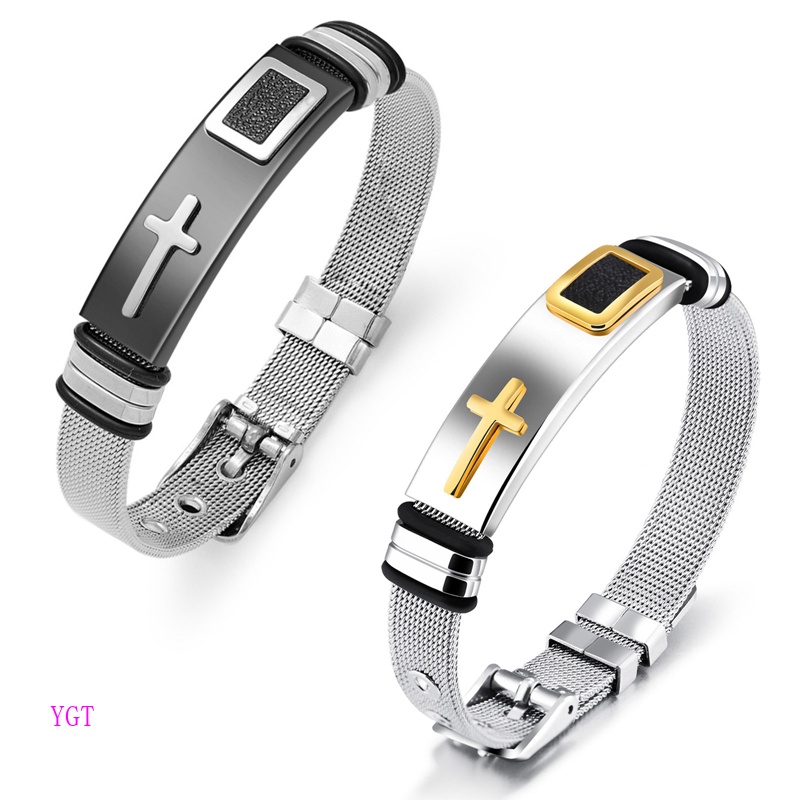 Ygt Vnox Vòng Đeo Tay Thép Không Gỉ Có Thể Điều Chỉnh Kích Thước Cho Nam