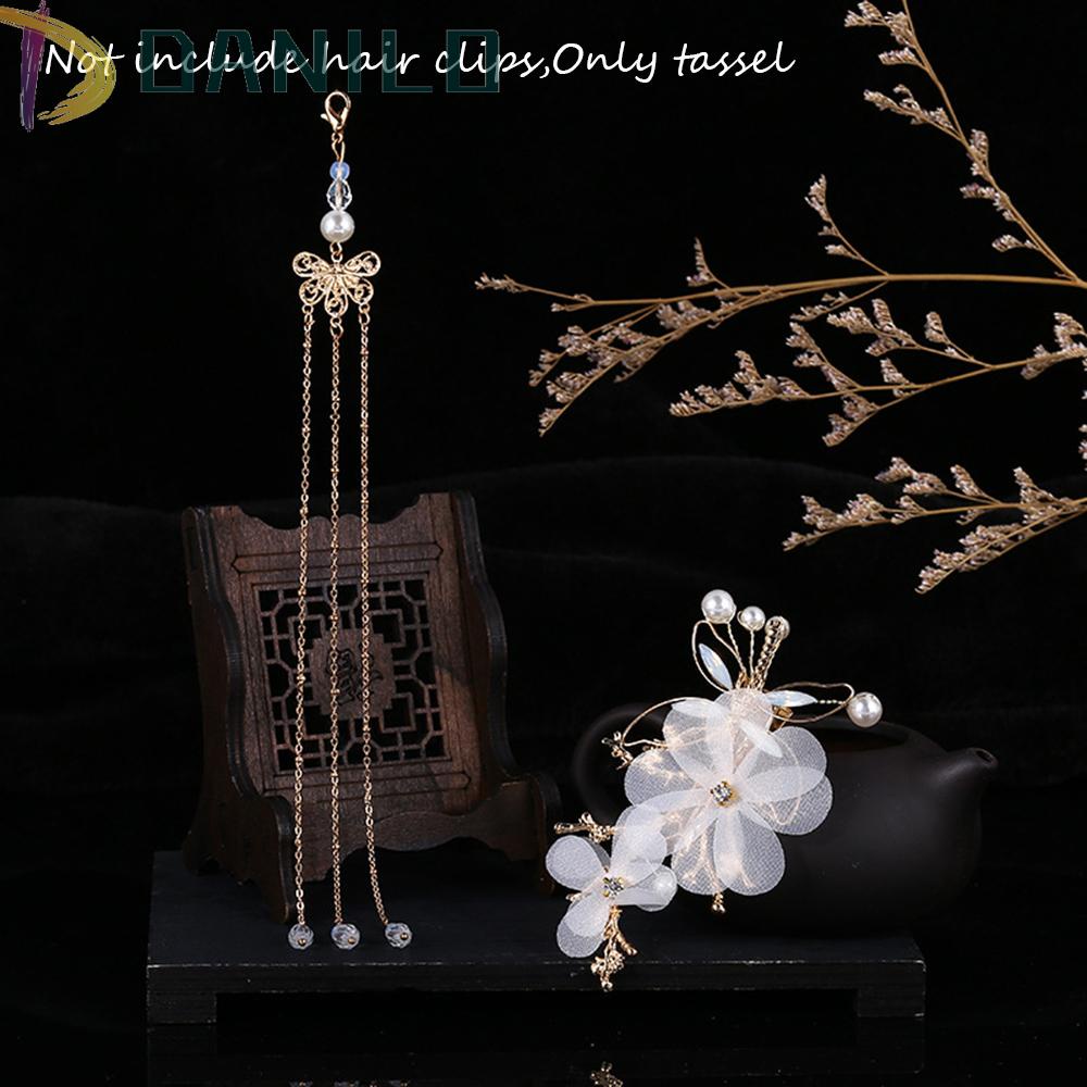 Danilo Trâm Cài Tóc Phối Tua Rua Phong Cách Hán Phục Trung Hoa Cổ Điển DIY