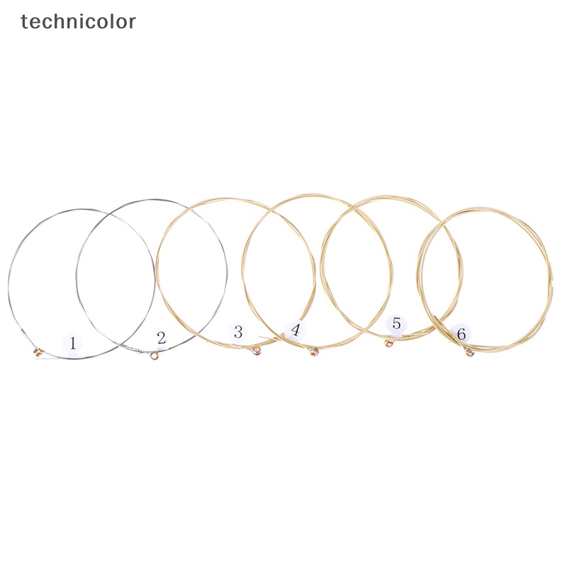 Set 1 / 6 Dây Đàn Ghi Ta Bằng Thép Mạ Niken Chuyên Dụng