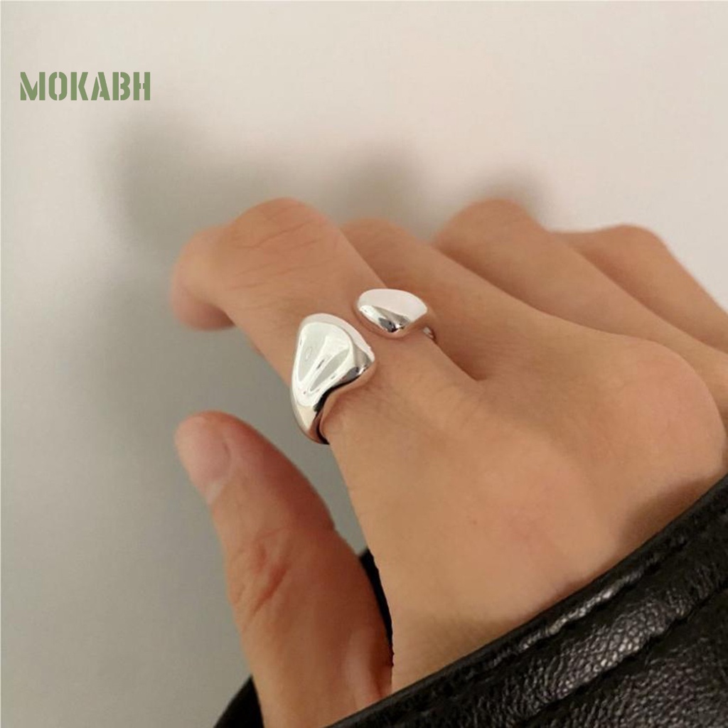 [Mới] Nhẫn Hở Mạ Điện Bóng Cao Không Gây Kích Ứng Trang Trí Quyến Rũ