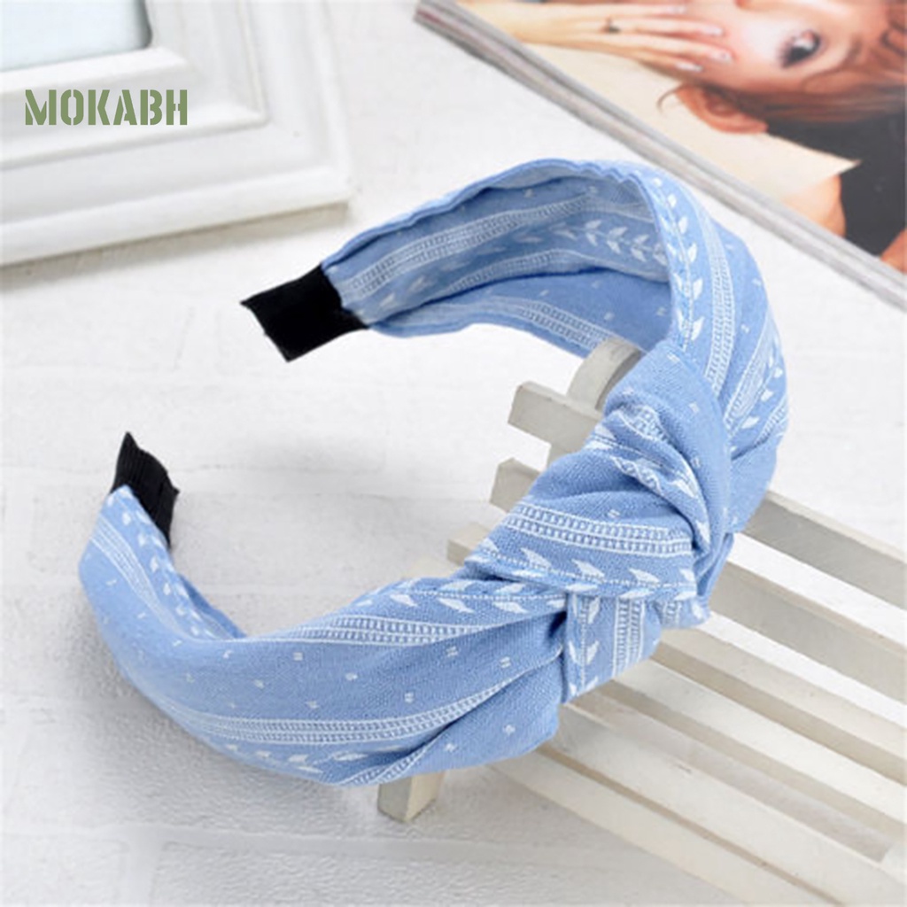 Băng Đô Vải Thắt Nút Chéo Quyến Rũ Thoải Mái Mặc Hàng Ngày [mokabh]