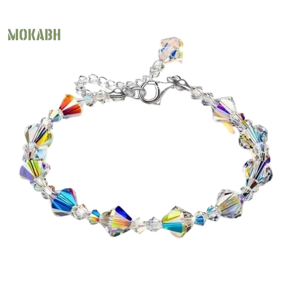 Vòng Tay Mở Rộng Đính Đá Pha Lê Nhân Tạo Có Thể Điều Chỉnh Được