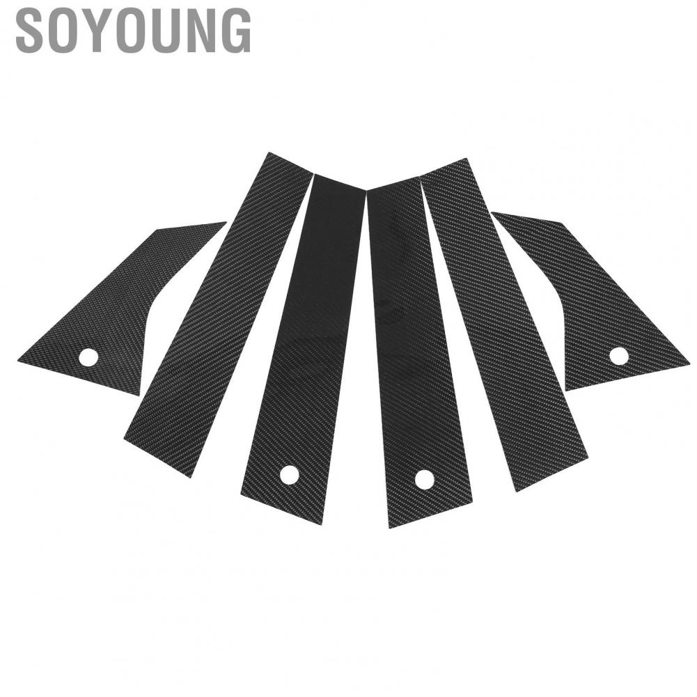 Soyoung Door Window Pillar  Abrasion Resistant C Post Trim High Toughness for Car Accessories