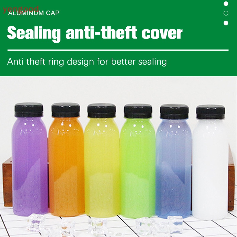 Bình Đựng Nước Ép / Sữa / Trái Cây Bằng Nhựa Trong Suốt Dung Tích 250ml Kèm Nắp Đậy Tiện Lợi