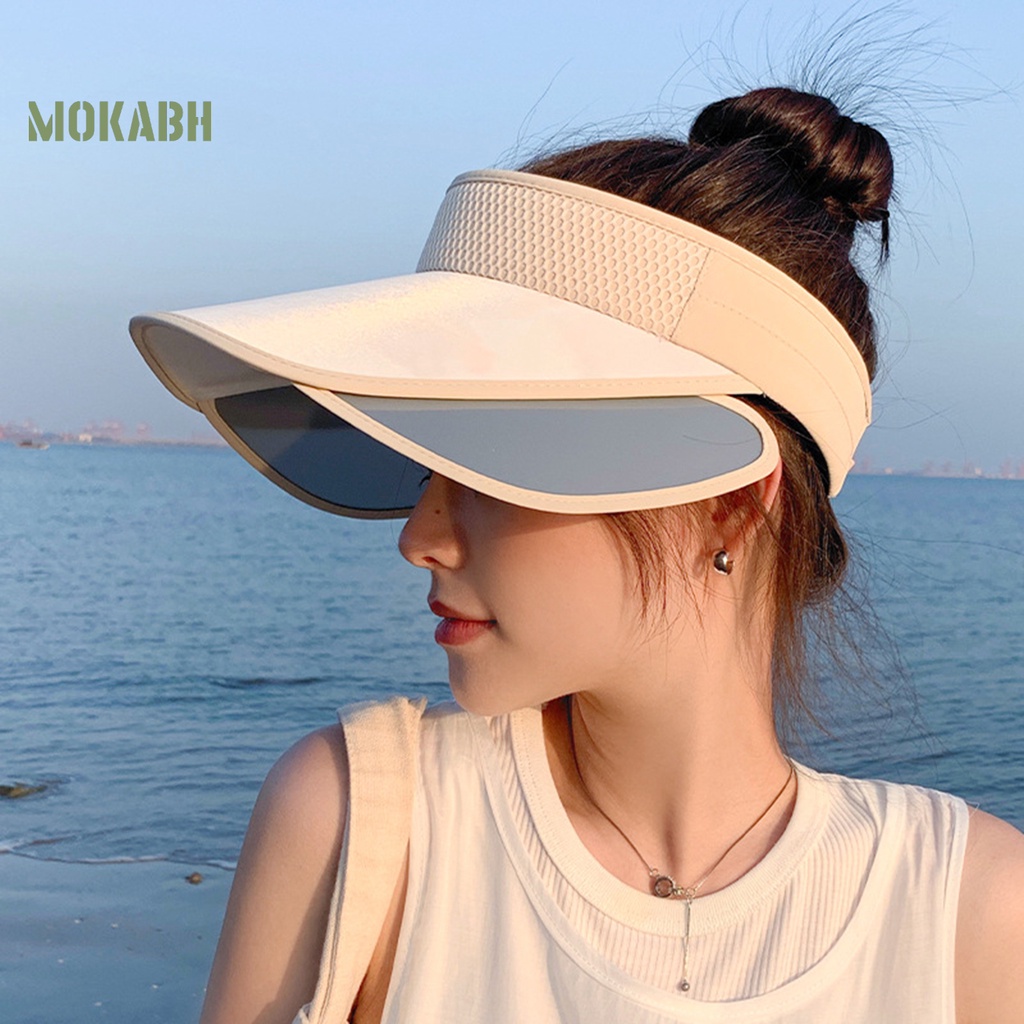 Mũ Lưỡi Trai Nửa Đầu Chống Nắng Thoáng Khí Thoải Mái Có Thể Điều Chỉnh Cho Nữ
